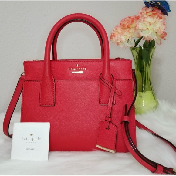 GUC Kate spade | Cameron Street Mini Candace Satchel Crossbody, Burgundy - Picture 2 of 16